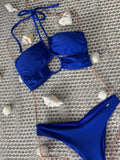 Bikini Santas blue